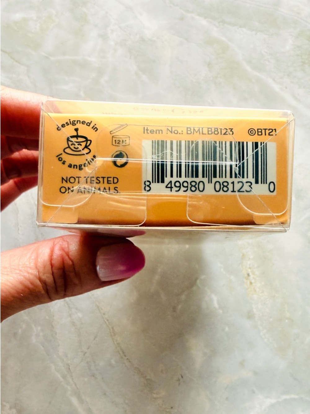 The Crème Shop x BT21 Macaron Lip Balm RJ Coral Tinted Honeydew Limited Edition - Picture 5 of 7